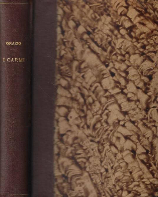 I carmi (miscellanea) - Q. Flacco Orazio - copertina