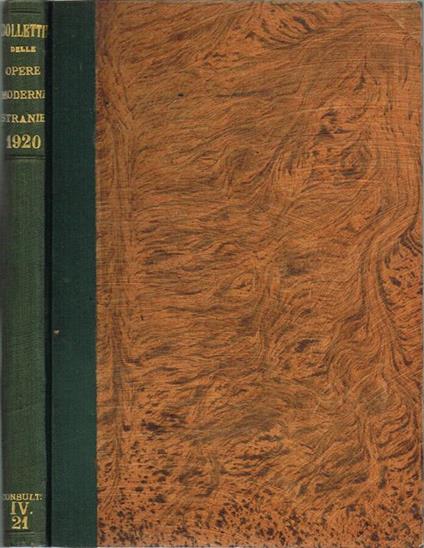 Biblioteca Nazionale Centrale Vittorio Emanuele di Roma - Bollettino delle Opere Moderne Straniere - copertina
