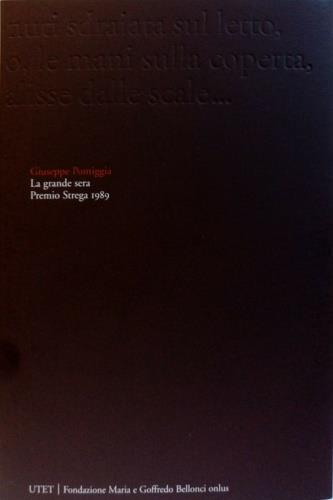 grande sera - Giuseppe Pontiggia - copertina