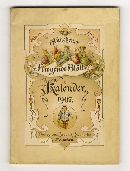 Münchener Fliegende Blätter. Kalender für 1907. XXIV Jahrgang - copertina
