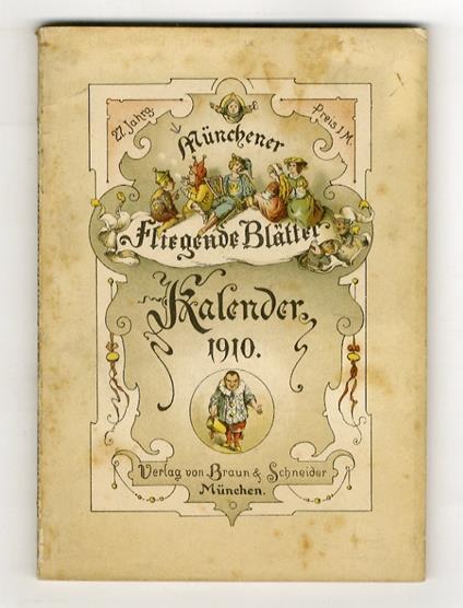 Münchener Fliegende Blätter. Kalender für 1910. XXVII Jahrgang - copertina