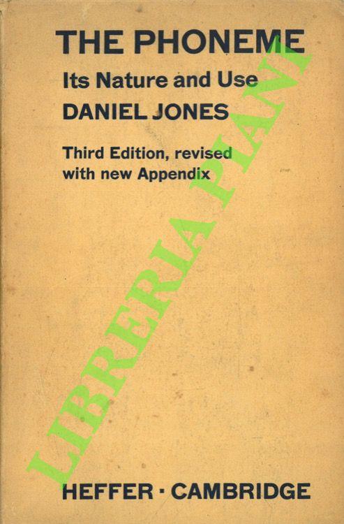 The Phoneme. Its Nature and Use - Daniel Jones - copertina