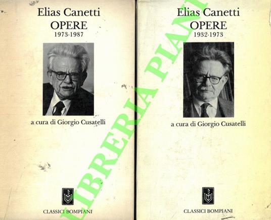 Opere - Elias Canetti - copertina