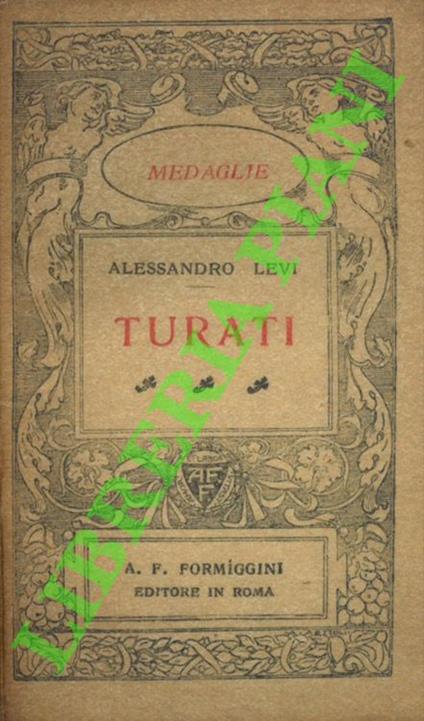 Filippo Turati - Alessandro Levi - copertina