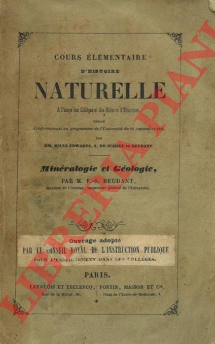 Minéralogie - Géologie - copertina