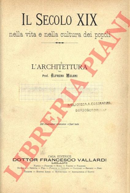 L'architettura - Alfredo Melani - copertina