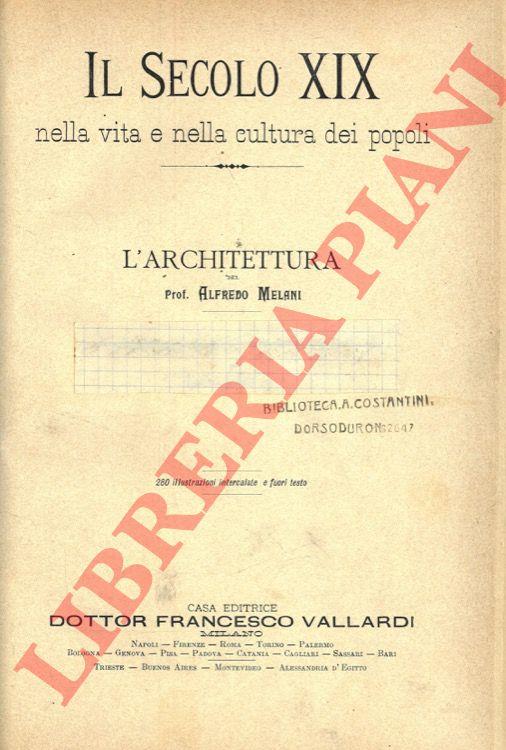 L'architettura - Alfredo Melani - copertina