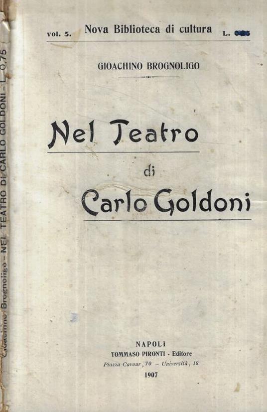 Nel Teatro di Carlo Goldoni - copertina