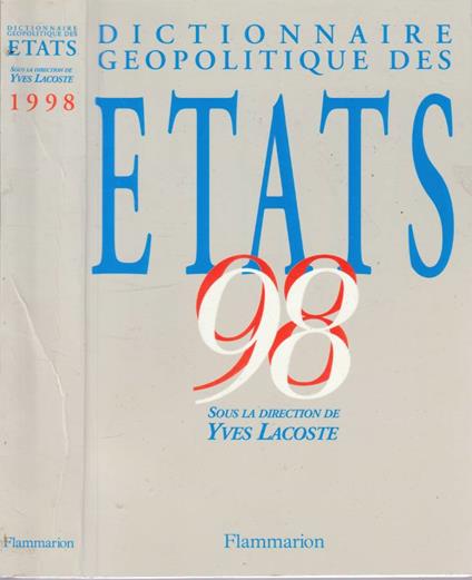 Dictionnaire geopolitique des etats 98 - Yves Lacoste - copertina