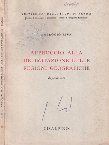 Approccio alla delimitazione delle regioni geografiche - copertina