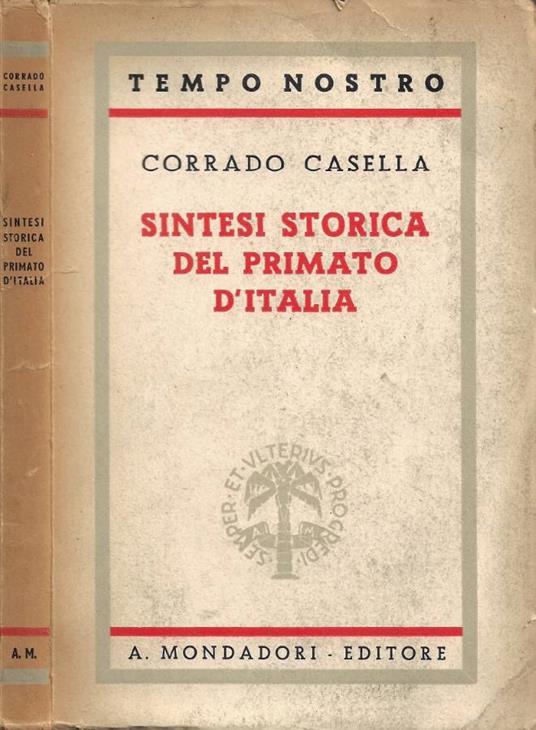 Sintesi Storica del Primato d'Italia - copertina