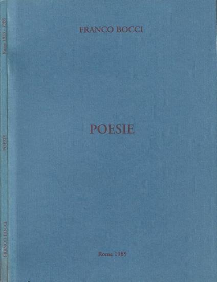 Poesie - Franco Bocci - copertina