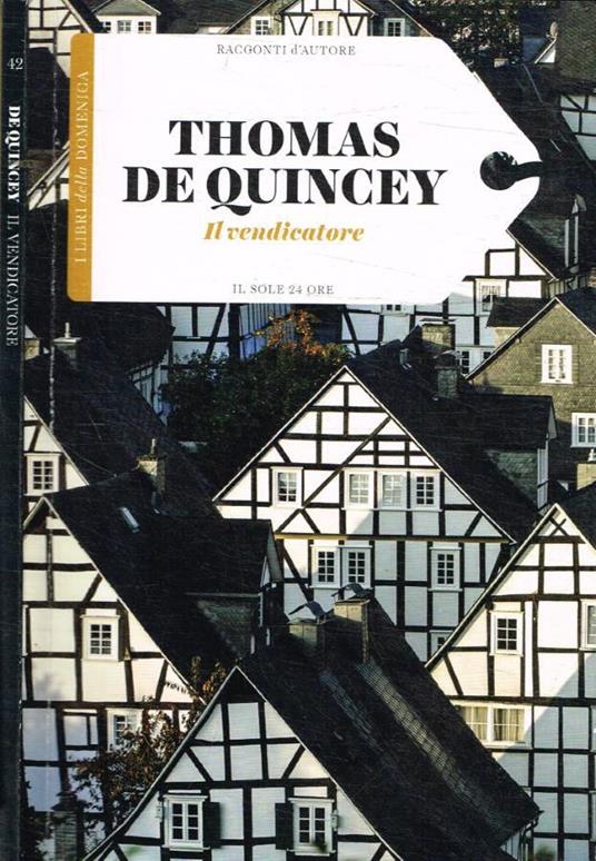 Il vendicatore - Thomas De Quincey - copertina