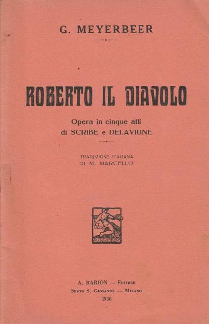 Roberto il diavolo - copertina