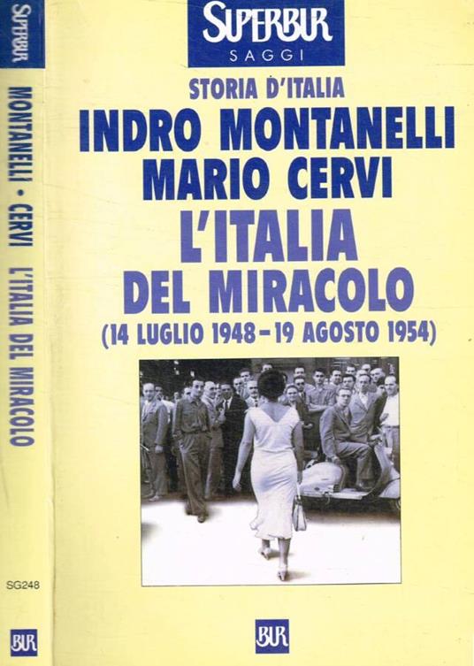 L'Italia del miracolo 14 luglio 1948-19 agosto 1954 - copertina