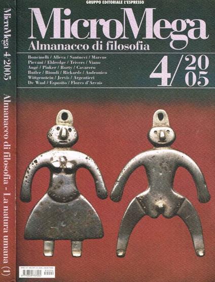 Micromega. Almanacco di filosofia 4/2005 - copertina