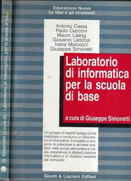 Laboratorio di informatica per la scuola di base - copertina
