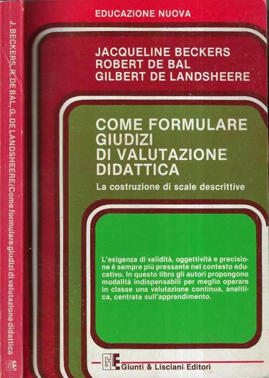 Come formulare giudizi di valutazione didattica - copertina