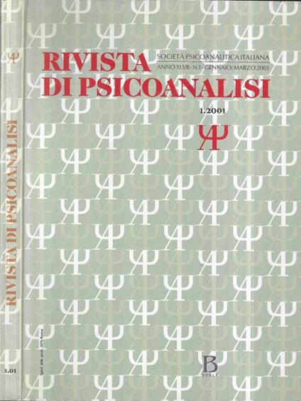 Rivista di psicoanalisi n.1 - 2001 - copertina