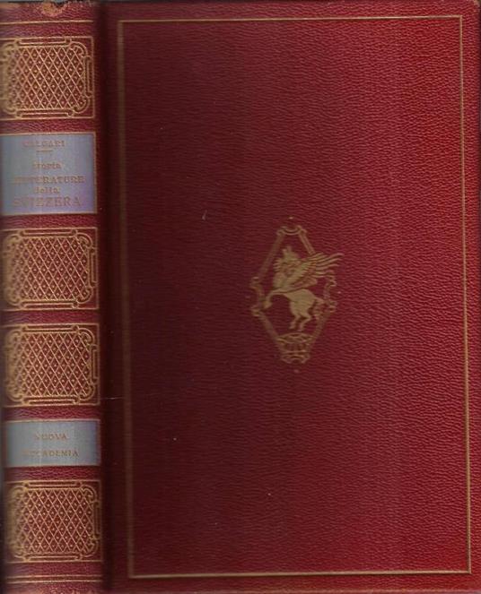 Storia delle quattro letterature della Svizzera - Guido Calgari - copertina