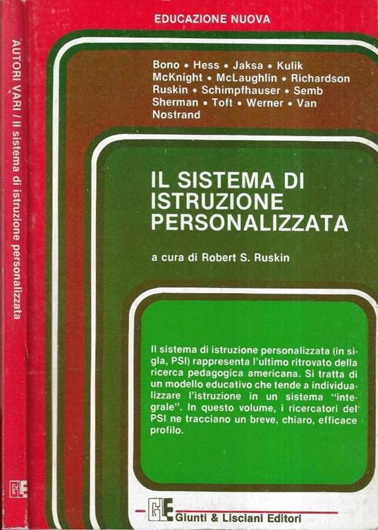 Il sistema di istruzione personalizzata - copertina