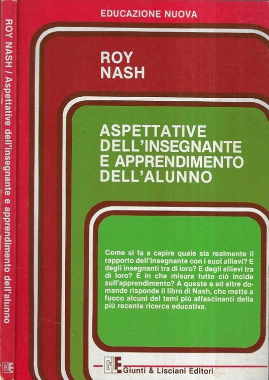 Aspettative dell' insegnante e apprendimento dell' alunno - copertina