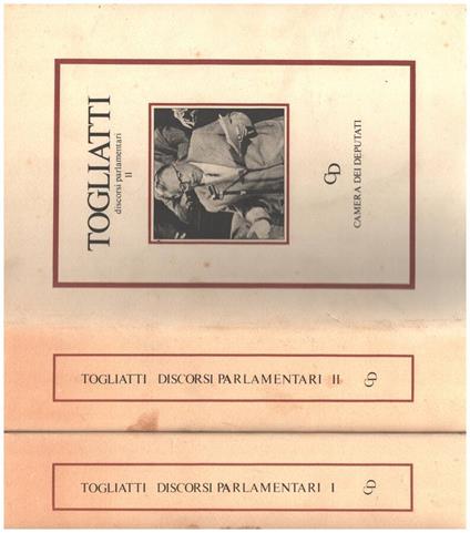 Togliatti. Discorsi parlamentari I-II - copertina