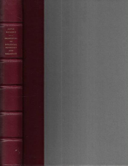 On the principles of political economy and taxation - David Ricardo - copertina