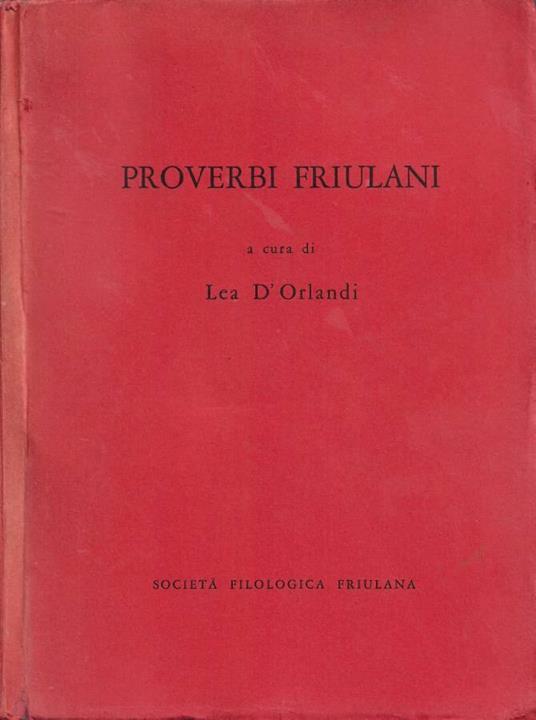 Proverbi Friulani - copertina
