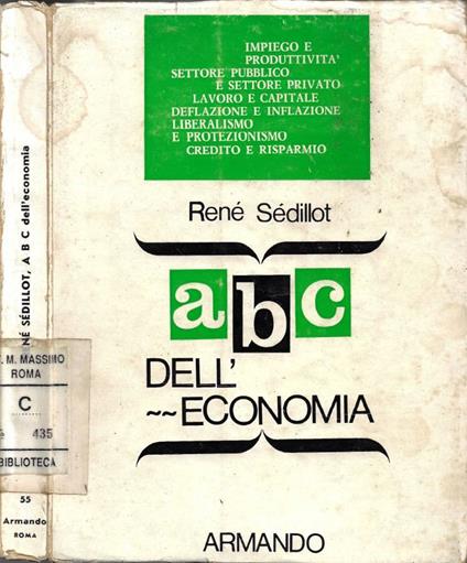 ABC dell'Economia - René Sédillot - copertina