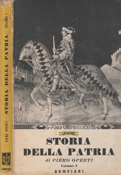 Storia della patria vol I - Piero Operti - copertina