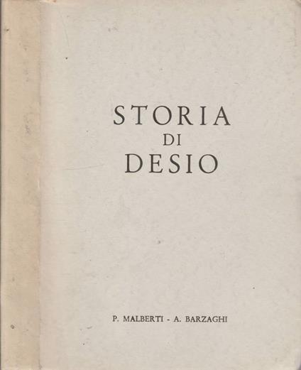 Storia di Desio vol I - copertina
