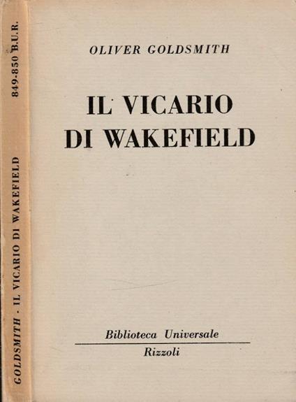 Il vicario di Wakefield - Oliver Goldsmith - copertina