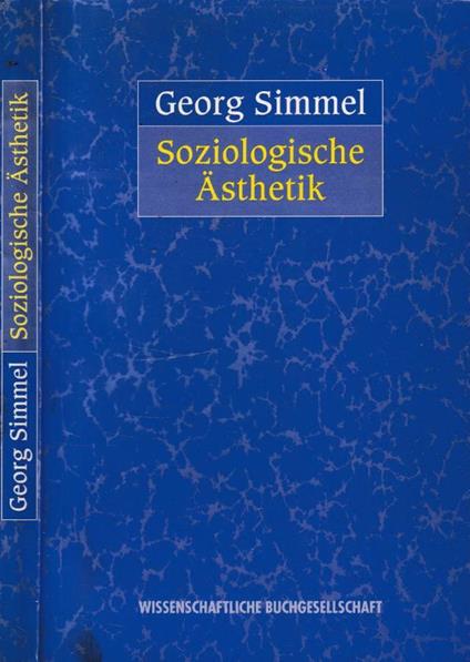 Soziologische asthetik - Georg Simmel - copertina