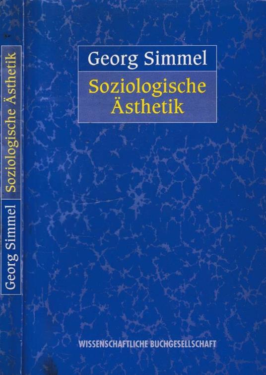 Soziologische asthetik - Georg Simmel - copertina