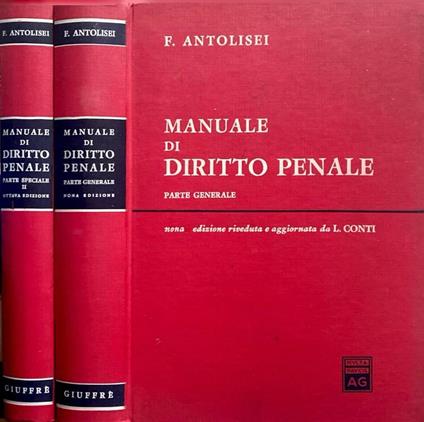 Manuale di diritto penale - Francesco Antolisei - copertina