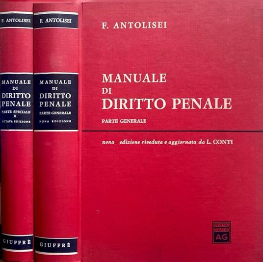 Manuale di diritto penale - Francesco Antolisei - copertina