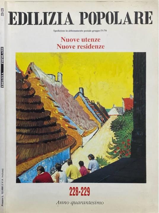 Edilizia popolare anno XL, n 228-229, lug-ott 1993 - copertina