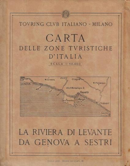 Carta delle zone turistiche d'Italia- La Riviera di Levante - copertina