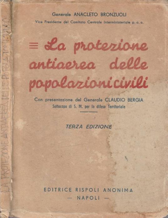 La protezione antiaerea delle popolazioni civili - copertina