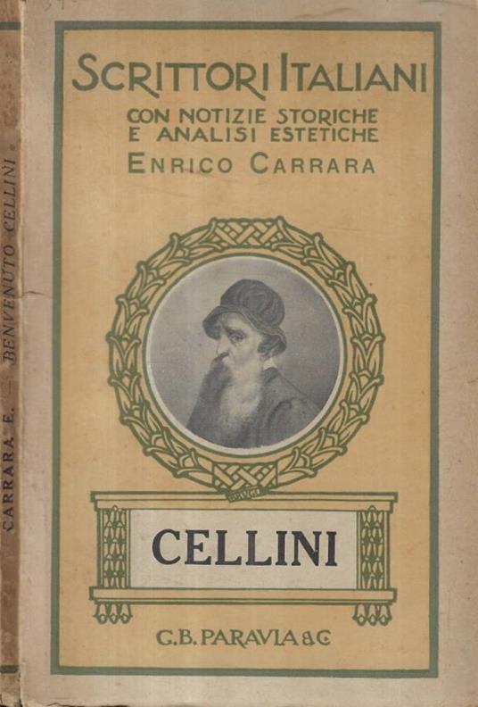Benvenuto Cellini - E. Carrara - copertina