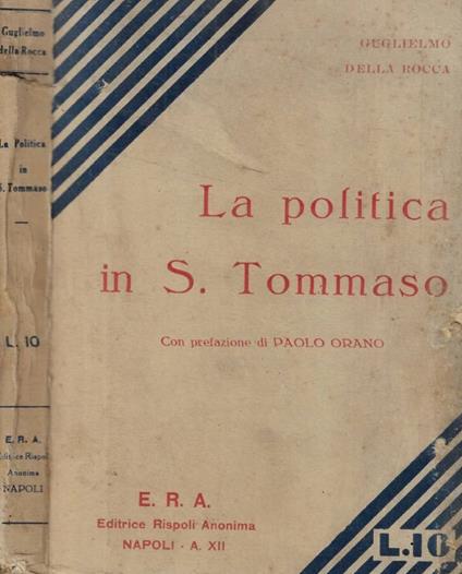 La politica in S. Tommaso - copertina
