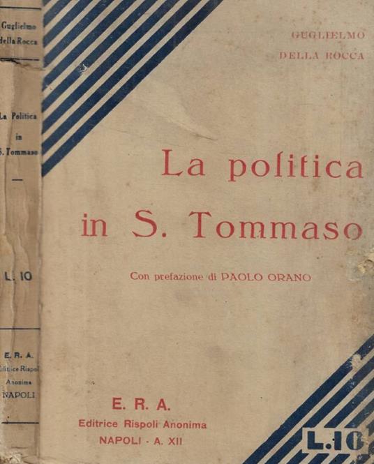 La politica in S. Tommaso - copertina