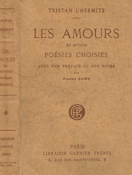 Les amours et autres poésies choisies - copertina