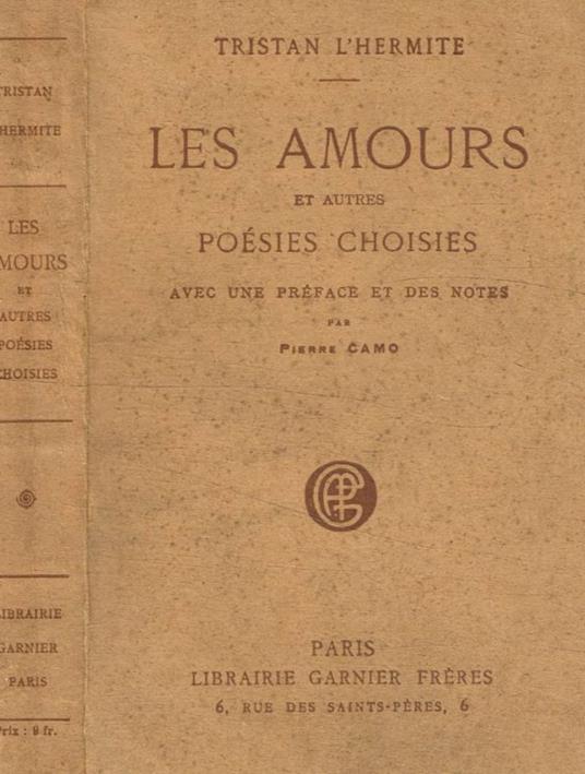 Les amours et autres poésies choisies - copertina