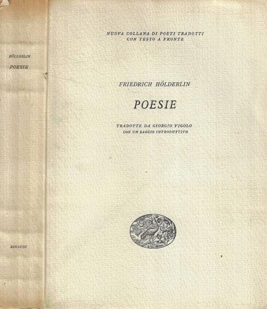 Poesie - Friedrich Hölderlin - copertina