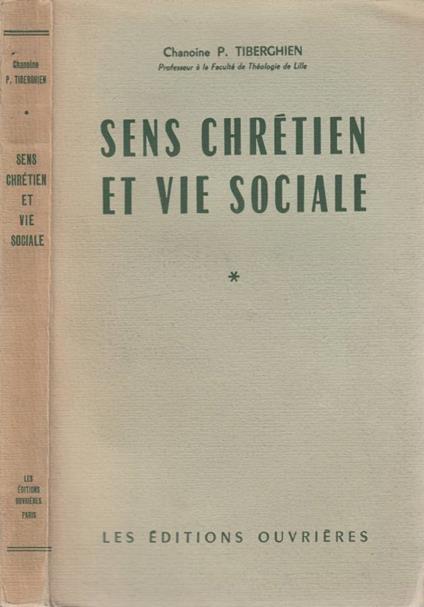 Sens chretien et vie sociale - copertina