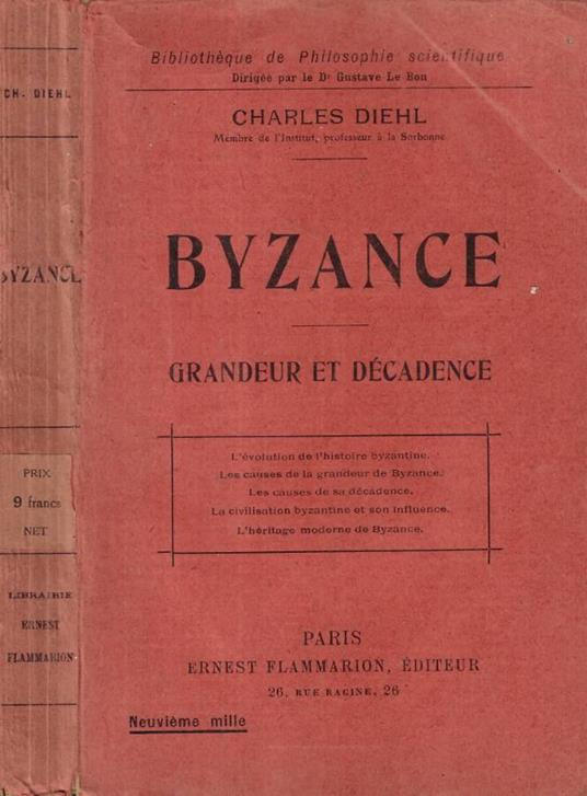 Byzance - Charles Diehl - copertina