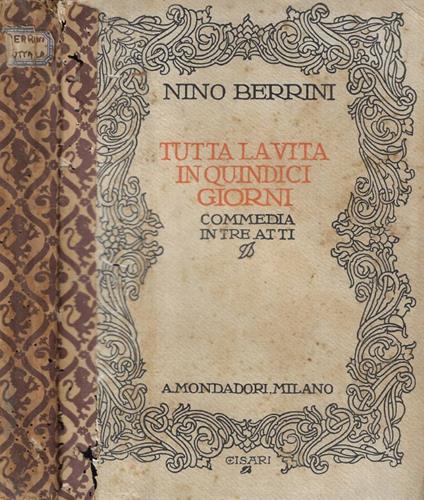 Tutta la vita in quindici giorni - copertina