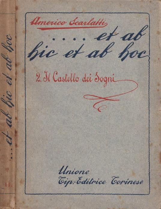Et ab hic et ab hoc, vol. II - Americo Scarlatti - copertina
